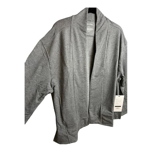Ministry of‎ Supply Merino Wool Blend Fusion Terry Cardigan Gray Heather XS NWT - Picture 6 of 9